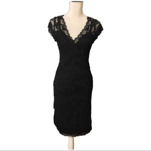 Marina Black Lace Dress